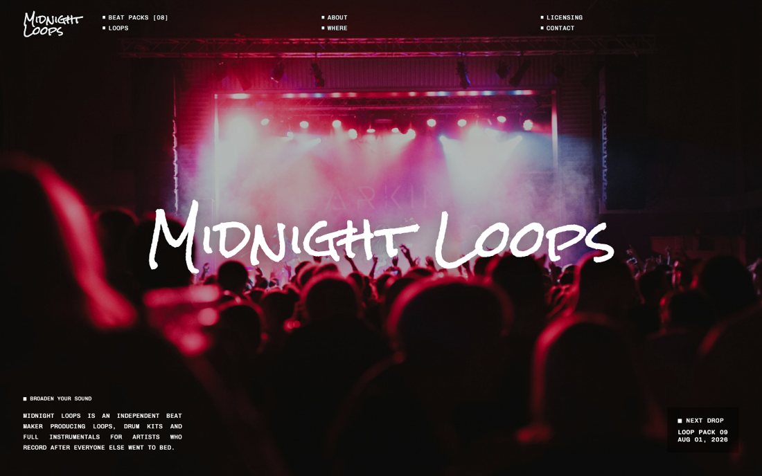 Screenshot of Midnight Loops